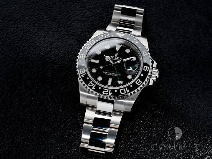 ロレックス GMTマスターII Ref.116710LN ステンレススチール ブラック文字盤 オイスターブレスレット 美品 9dzt7yss