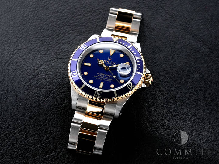 ロレックス サブマリーナー デイト Ref.16613 ステンレススチール/イエローゴールド ブルー文字盤 美中古 k6tguh9v