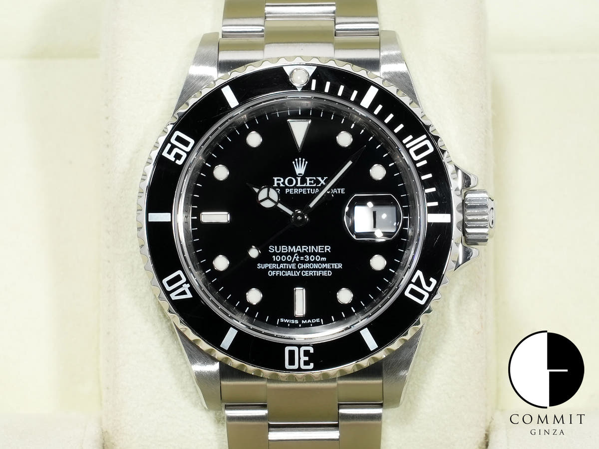 ロレックス サブマリーナー デイト Ref.16610 ステンレススチール ブラック文字盤 美中古 w9wq9mx9
