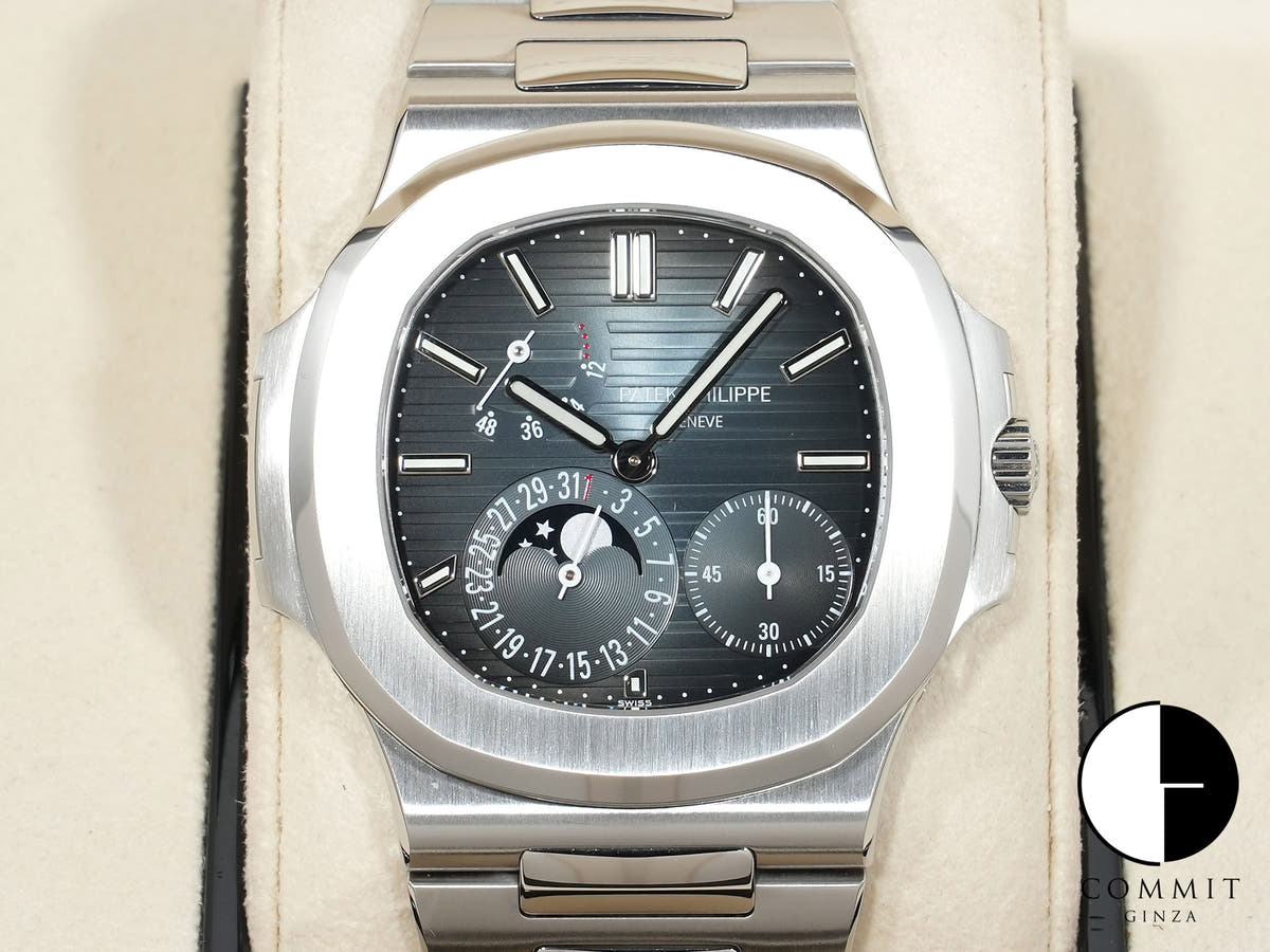 パテックフィリップ ノーチラス プチコンプリケーション Ref.5712/1A-001 ステンレススチール ブルー文字盤 美品 8bex5ua2