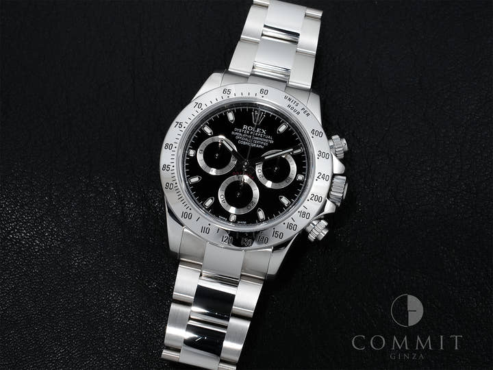 ロレックス デイトナ Ref.116520 ステンレススチール ブラック文字盤 中古 ed5k9ovq