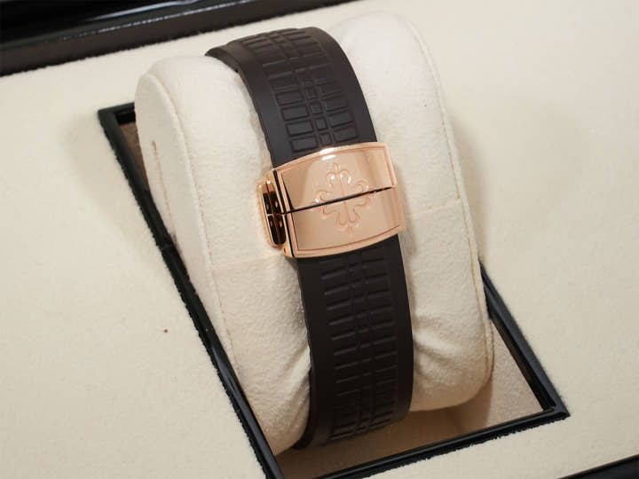 パテックフィリップ アクアノート Ref.5167R-001 ローズゴールド ブラウン文字盤 美中古 2t47qdym