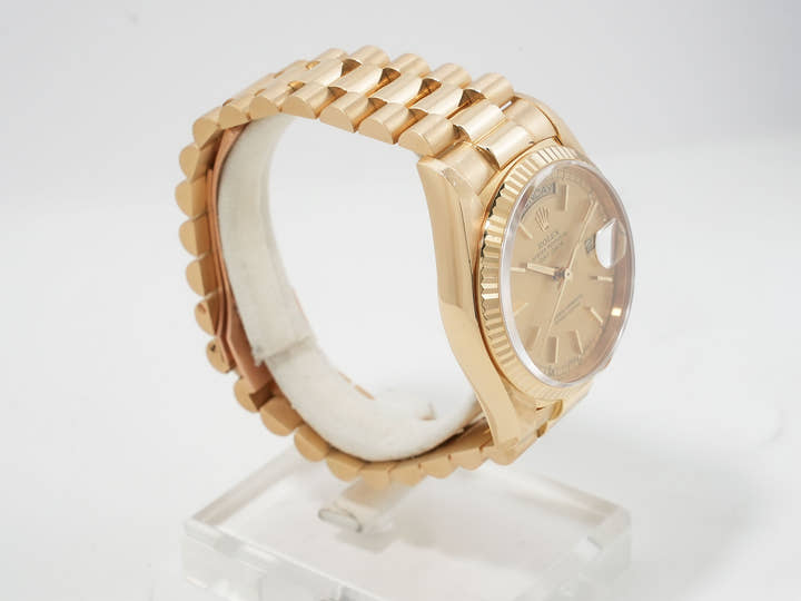 ロレックス デイデイト36 Ref.18038 イエローゴールド シャンパン文字盤 中古 9cw6xrsr