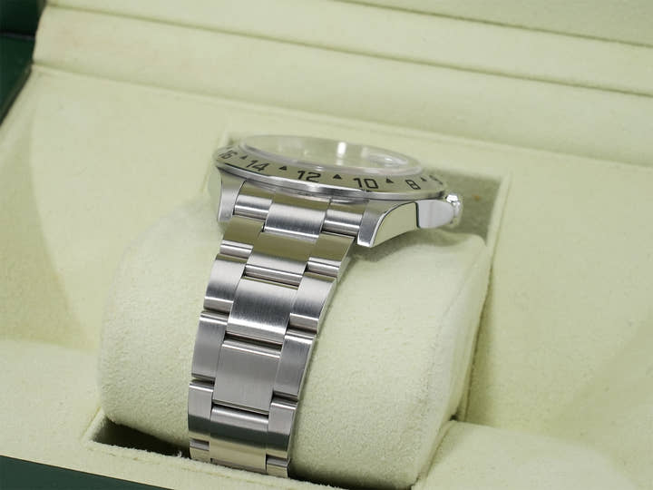 ロレックス エクスプローラーII Ref.16570 ステンレススチール ブラック文字盤 オイスターブレスレット 中古 yw63im3u