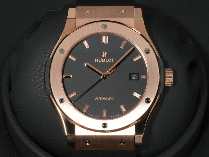 ウブロ クラシック・フュージョン キングゴールド Ref.542.OX.1181.RX キングゴールド ブラック文字盤 中古 s476o7mi