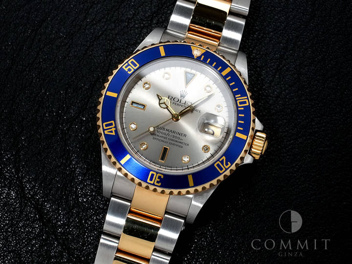 ロレックス サブマリーナー デイト Ref.16613SG ステンレススチール/イエローゴールド グレー文字盤 中古 iokz8rr4