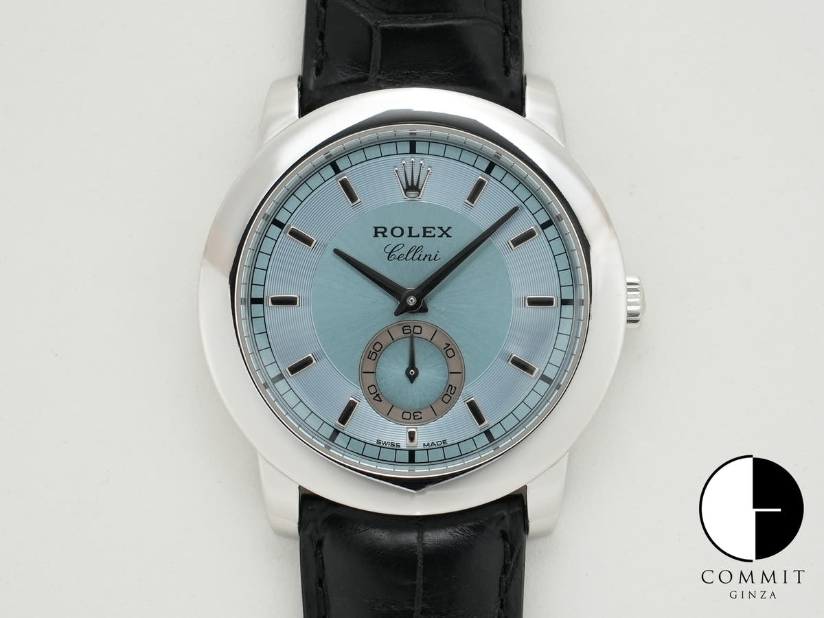 ロレックス チェリーニ チェリニウム Ref.5241/6 プラチナ アイスブルー文字盤 美中古 cvqgw2nv