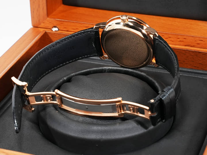 ブランパン ヴィルレ コンプリートカレンダー ハーフハンター Ref.6664 3642 55B レッドゴールド シルバー文字盤 中古 9pynt5as