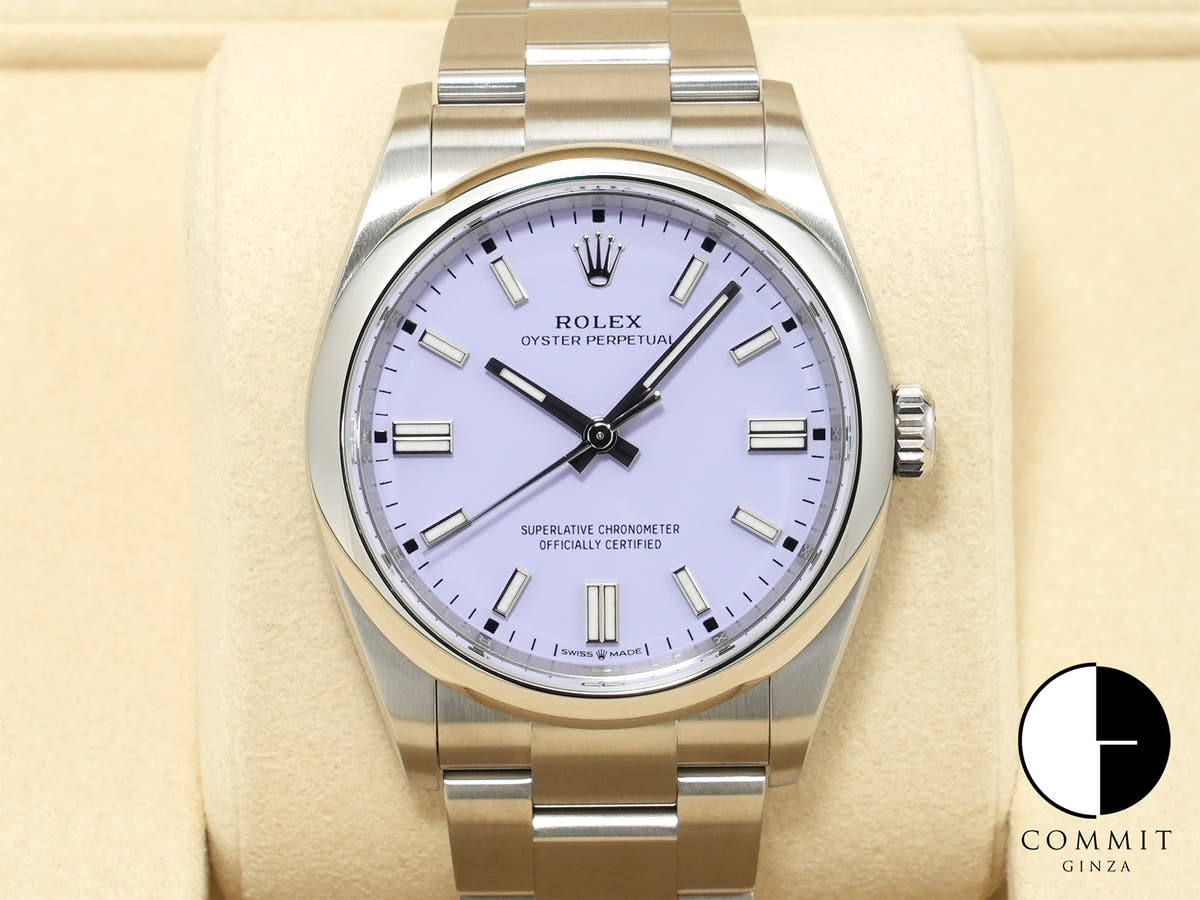 ロレックス オイスターパーペチュアル36 Ref.126000 ステンレススチール ラベンダー文字盤 未使用 ktwu73nx