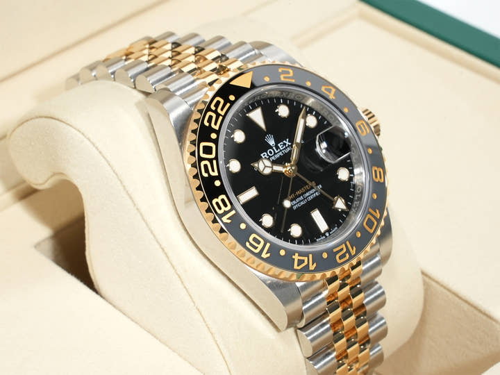 Rolex GMT-Master II Ref. 126713GRNR Stainless Steel/Yellow Gold Black Dial Jubilee Bracelet Unused 595syhgu