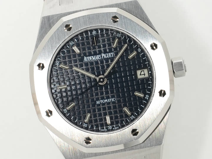 Audemars Piguet Royal Oak Ref. 14790ST.OO.0789ST.09 Stainless Steel Dark Blue Dial Excellent Condition jinrcer5