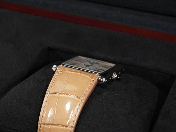 カルティエ タンク ルイ カルティエ 2タイムゾーン Ref.W1553151 ホワイトゴールド シルバー文字盤 中古 qpboi7wc