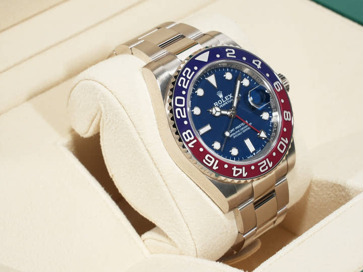 Rolex GMT-Master II Ref. 126719BLRO White Gold Midnight Blue Dial Oyster Bracelet Unused 8pe8uxd9