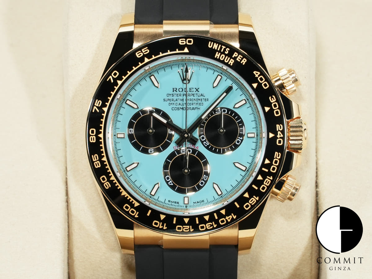 ロレックス デイトナ Ref.126518LN イエローゴールド ターコイズブルー文字盤 未使用 van4er6k