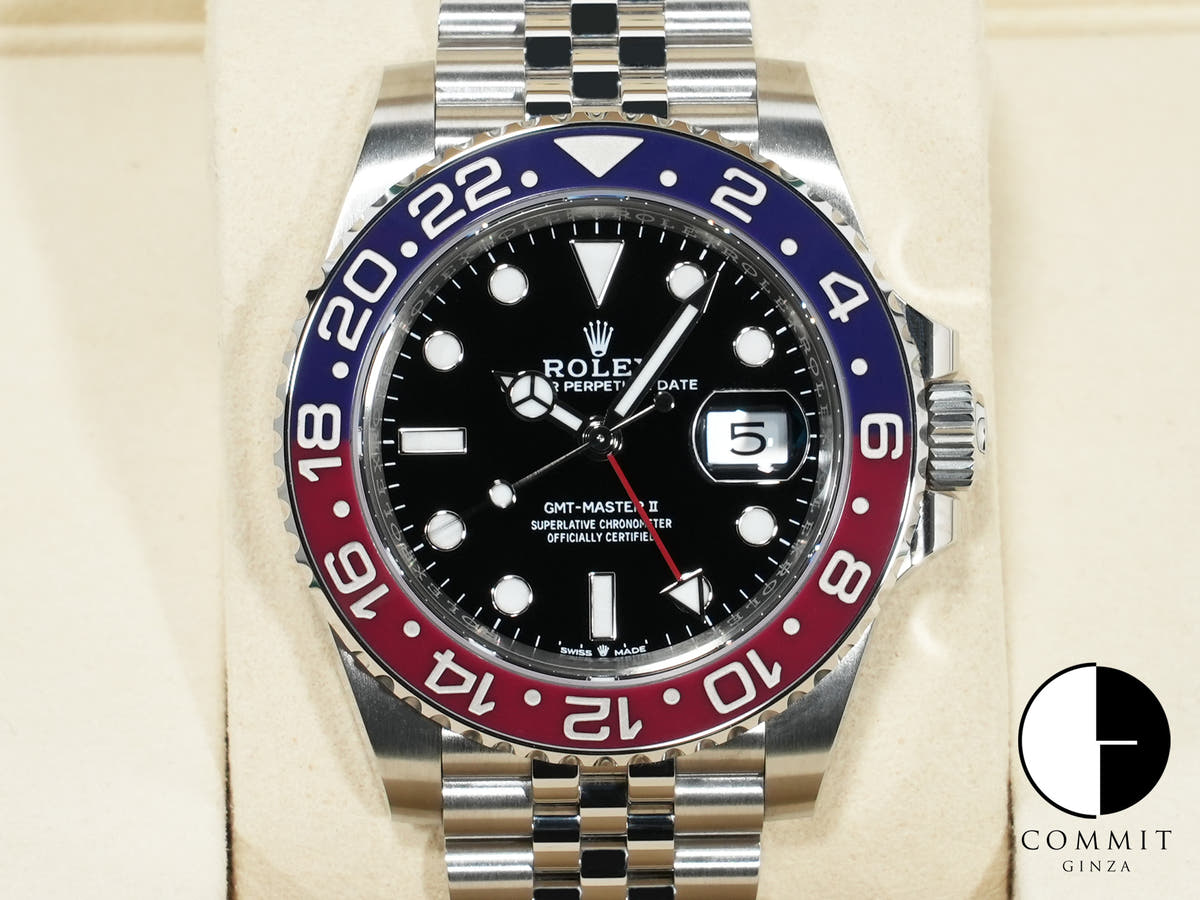 Rolex GMT-Master II Ref. 126710BLRO Stainless Steel Black Dial Jubilee Bracelet Unused 8kvvsswr