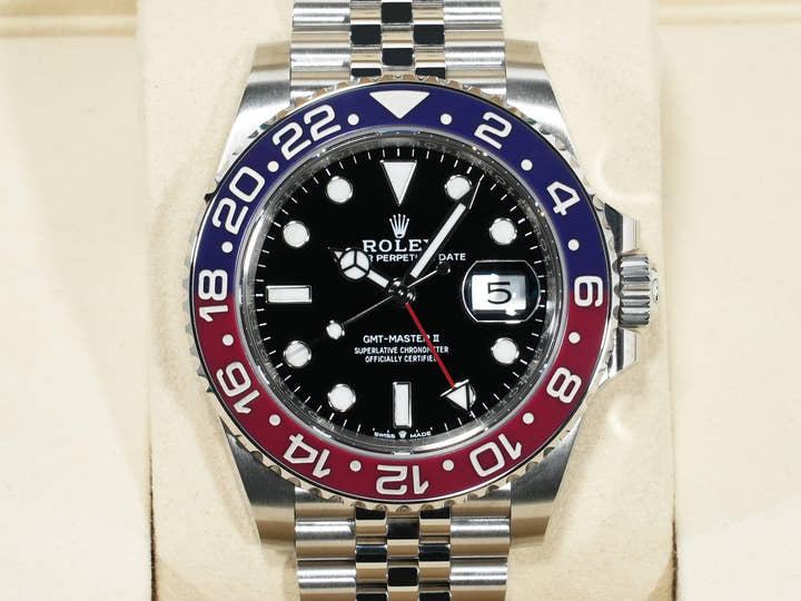 Rolex GMT-Master II Ref. 126710BLRO Stainless Steel Black Dial Jubilee Bracelet Unused 8kvvsswr