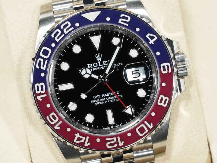 Rolex GMT-Master II Ref. 126710BLRO Stainless Steel Black Dial Jubilee Bracelet Unused 8kvvsswr