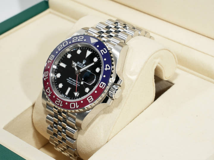 Rolex GMT-Master II Ref. 126710BLRO Stainless Steel Black Dial Jubilee Bracelet Unused 8kvvsswr
