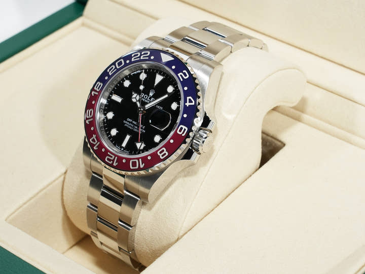 Rolex GMT-Master II Ref. 126710BLRO Stainless Steel Black Dial Oyster Bracelet Unused zvrg4dez