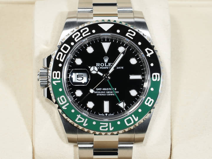Rolex GMT-Master II Ref. 126720VTNR Stainless Steel Black Dial Oyster Bracelet Unused h3gtotso