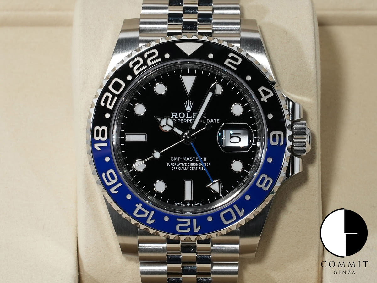 Rolex GMT-Master II Ref. 126710BLNR Stainless Steel Black Dial Jubilee Bracelet Excellent Condition 23crf892