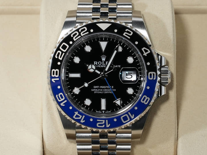 Rolex GMT-Master II Ref. 126710BLNR Stainless Steel Black Dial Jubilee Bracelet Excellent Condition 23crf892