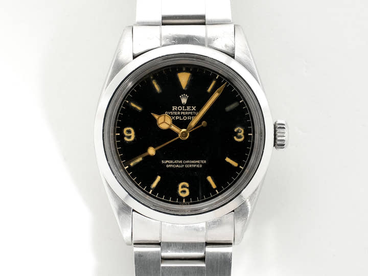 ロレックス エクスプローラーI Ref.1016 ステンレススチール ブラック文字盤 中古 d562xh99