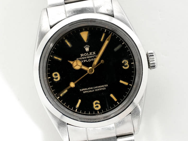 ロレックス エクスプローラーI Ref.1016 ステンレススチール ブラック文字盤 中古 d562xh99