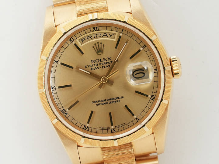 ロレックス デイデイト Ref.18248 イエローゴールド シャンパンゴールド文字盤 中古 5vgtxhhd