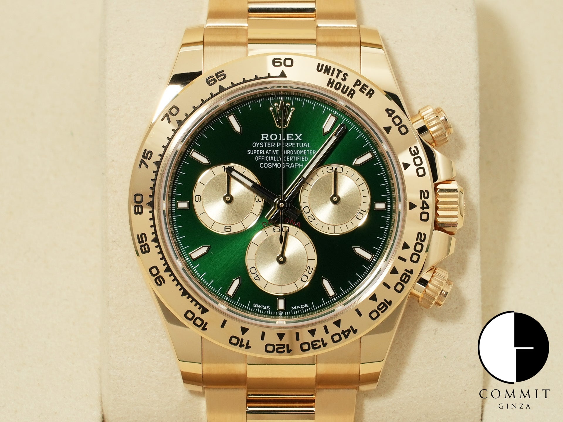 ロレックス デイトナ Ref.126508 イエローゴールド グリーン文字盤 未使用 9324a4yd