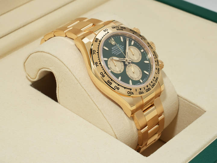 ロレックス デイトナ Ref.126508 イエローゴールド グリーン文字盤 未使用 9324a4yd