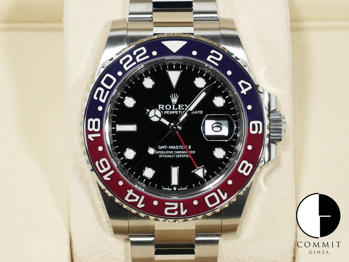 ロレックス GMTマスターII Ref.126710BLRO ステンレススチール ブラック文字盤 オイスターブレスレット 未使用 j57qxjea