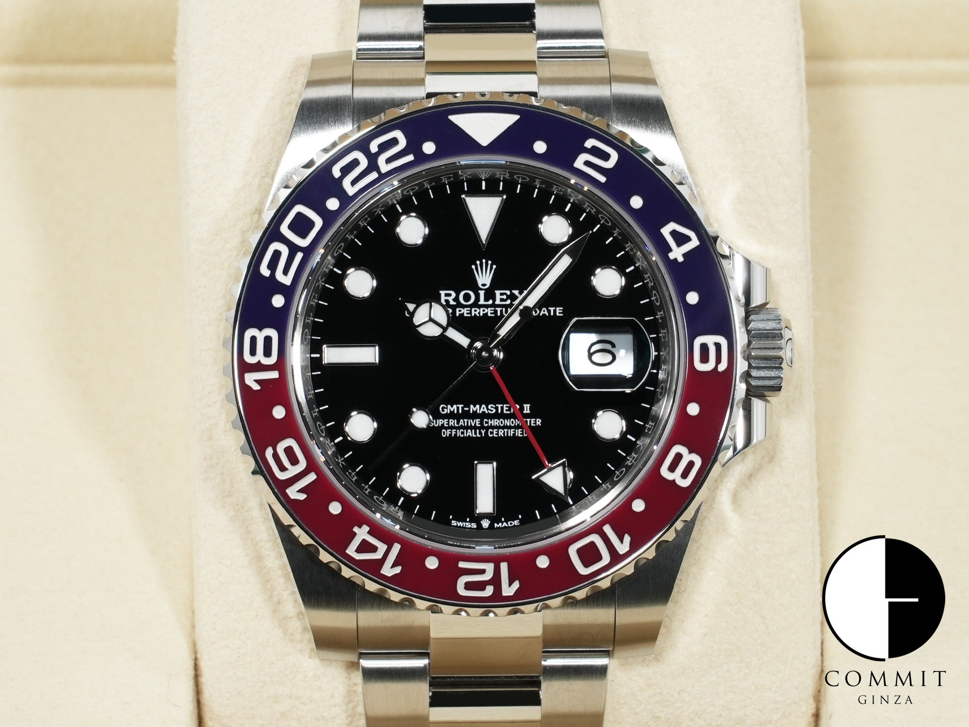 ロレックス GMTマスターII Ref.126710BLRO ステンレススチール ブラック文字盤 オイスターブレスレット 未使用 j57qxjea