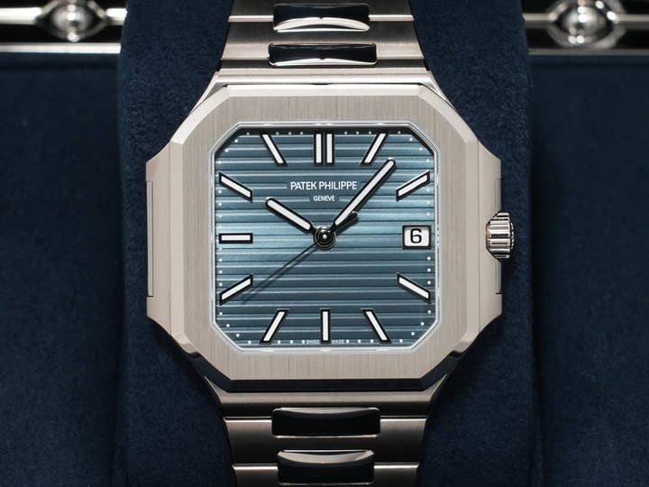 パテックフィリップ キュビタス Ref.7128/1G-001 ホワイトゴールド ブルーグレー文字盤 未使用 zgjqxrr4