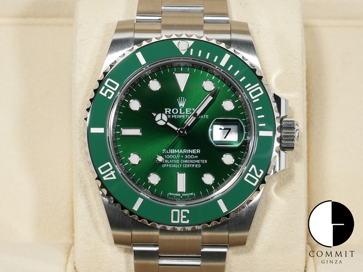 ロレックス サブマリーナー デイト Ref.116610LV ステンレススチール グリーン文字盤 未使用 scugypsy