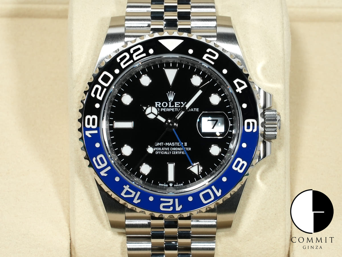 ロレックス GMTマスターII Ref.126710BLNR ステンレススチール ブラック文字盤 ジュビリーブレスレット 未使用 ykyfduph