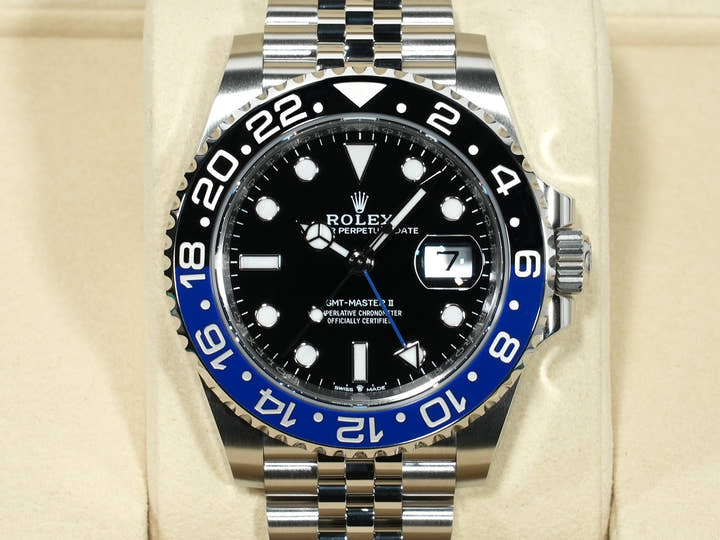 ロレックス GMTマスターII Ref.126710BLNR ステンレススチール ブラック文字盤 ジュビリーブレスレット 未使用 ykyfduph