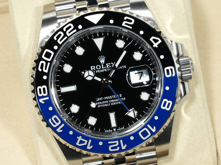 ロレックス GMTマスターII Ref.126710BLNR ステンレススチール ブラック文字盤 ジュビリーブレスレット 未使用 ykyfduph