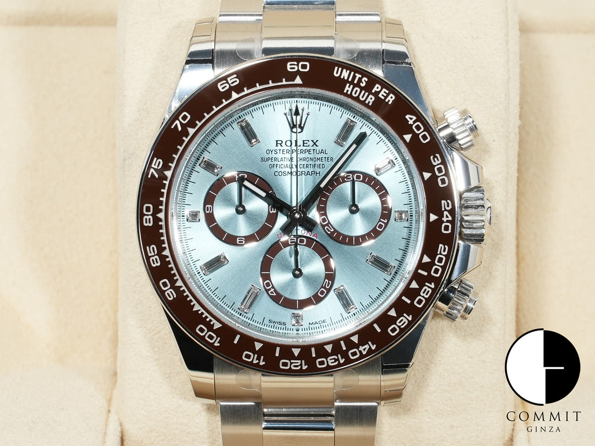 Rolex Daytona Ref. 126506A Platinum Ice Blue with 11 Diamond Dial, Unused, Model h78u76zy
