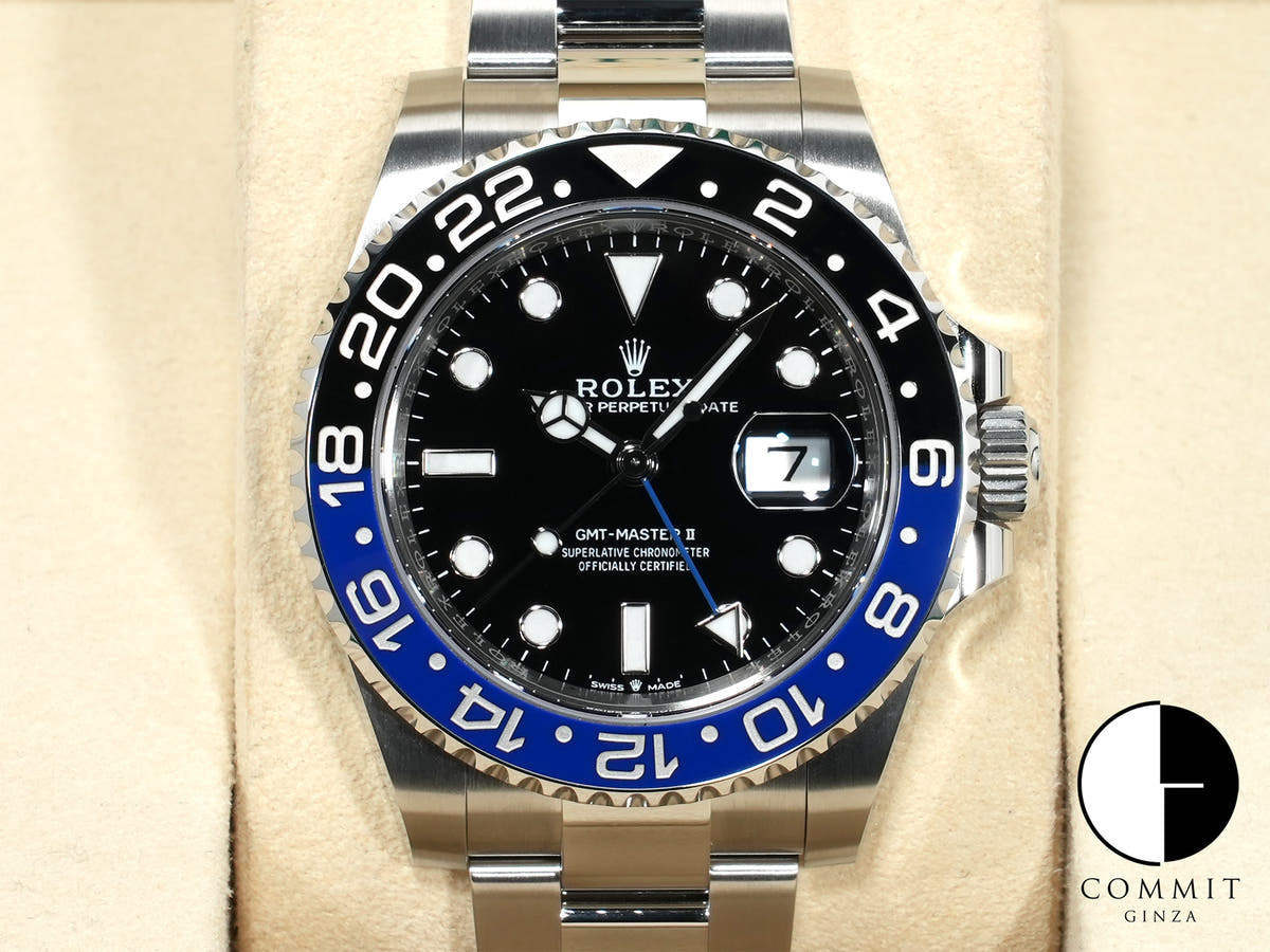 Rolex GMT-Master II Ref. 126710BLNR Stainless Steel Black Dial Oyster Bracelet Unused 24au95cx