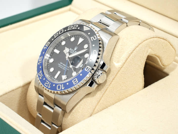 Rolex GMT-Master II Ref. 126710BLNR Stainless Steel Black Dial Oyster Bracelet Unused 24au95cx