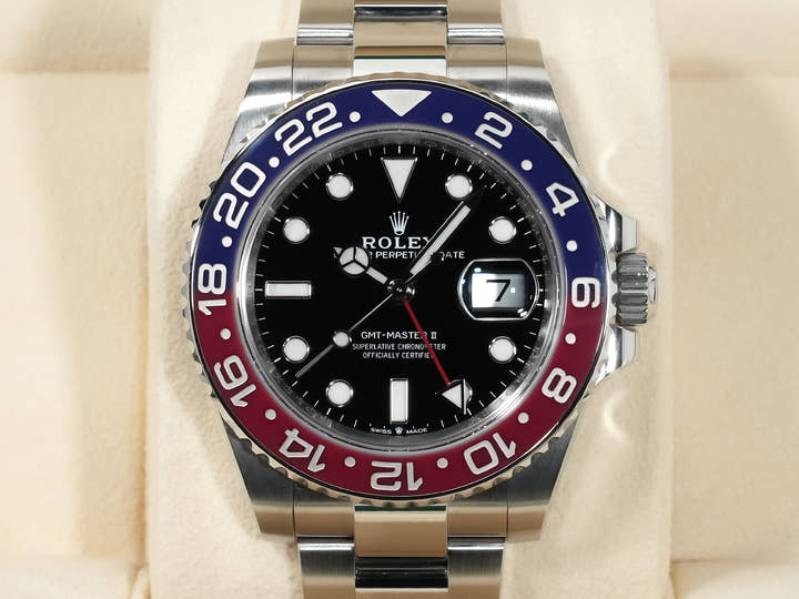 ロレックス GMTマスターII Ref.126710BLRO ステンレススチール ブラック文字盤 オイスターブレスレット 美品 ozhdza88