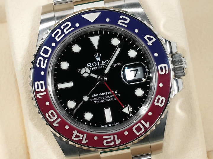 ロレックス GMTマスターII Ref.126710BLRO ステンレススチール ブラック文字盤 オイスターブレスレット 美品 ozhdza88
