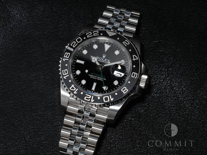 ロレックス GMTマスターII Ref.126710GRNR ステンレススチール ブラック文字盤 ジュビリーブレスレット 美品 ev37du55