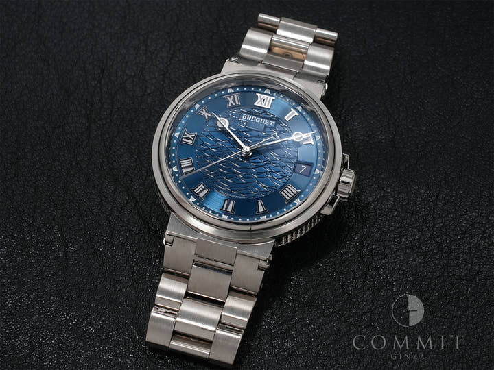 Breguet Marine Ref. 5517BB/Y2/BZ0 White Gold Blue Dial Excellent Condition ksd9geh8