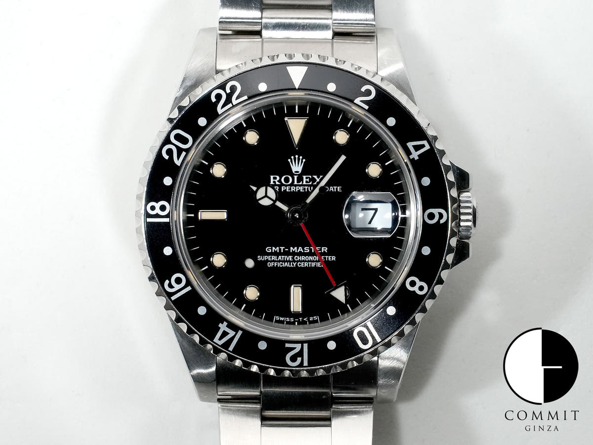 ロレックス GMTマスター Ref.16700 ステンレススチール ブラック文字盤 オイスターブレスレット 中古 pfy6g97o