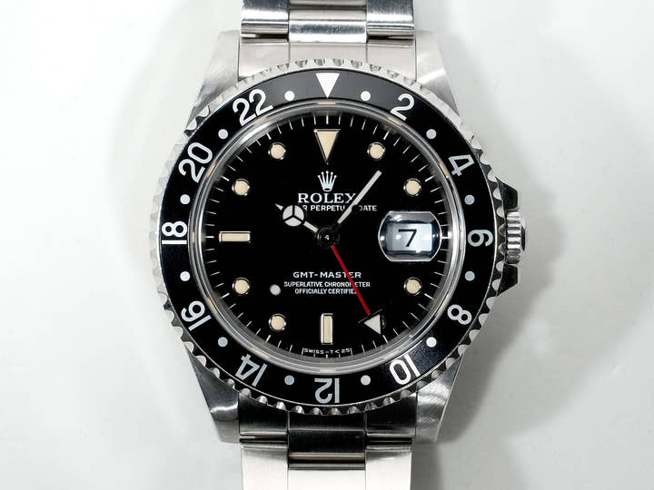 ロレックス GMTマスター Ref.16700 ステンレススチール ブラック文字盤 オイスターブレスレット 中古 pfy6g97o