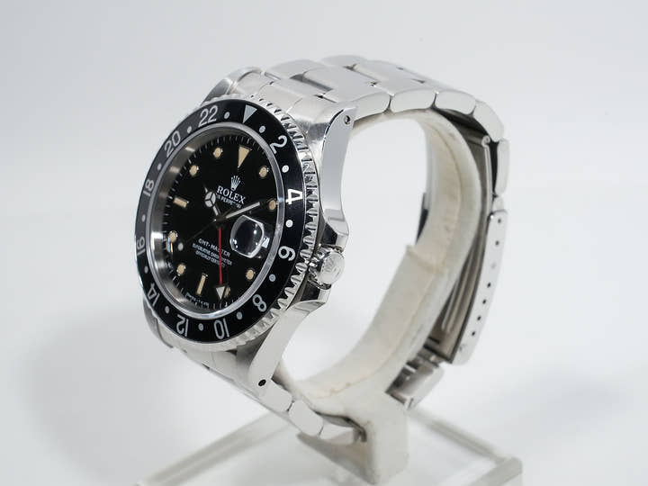 ロレックス GMTマスター Ref.16700 ステンレススチール ブラック文字盤 オイスターブレスレット 中古 pfy6g97o