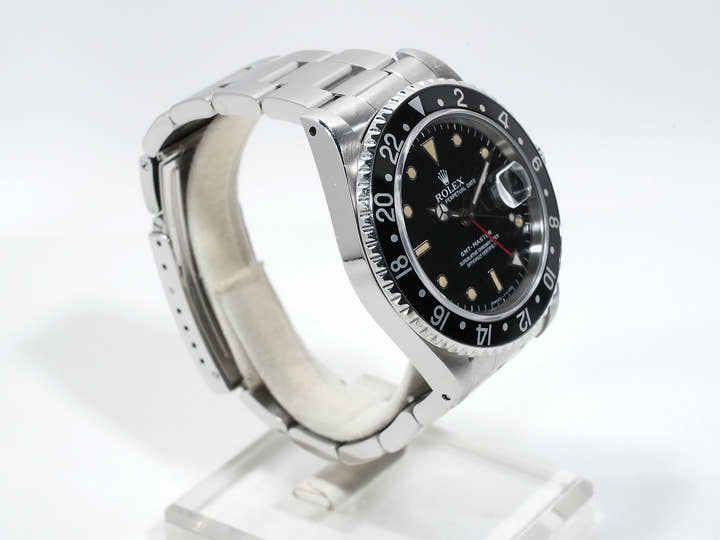 ロレックス GMTマスター Ref.16700 ステンレススチール ブラック文字盤 オイスターブレスレット 中古 pfy6g97o