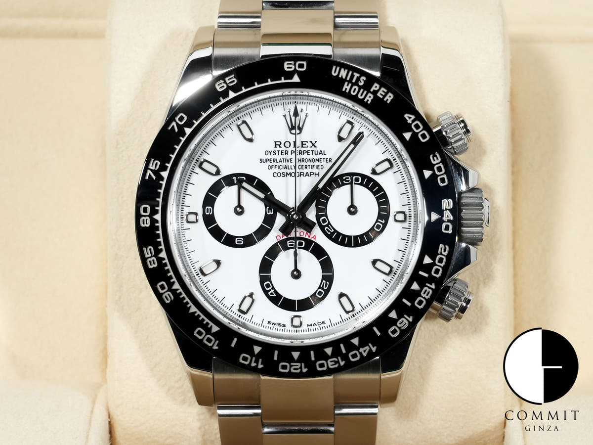 Pre-owned Rolex Daytona Ref. 116500LN Stainless Steel White Dial x8d8ka5c